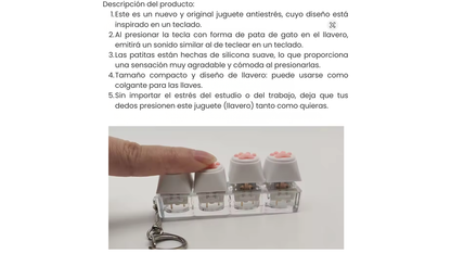 PawPad llavero para la ansiedad